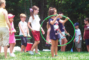 Children Hula Hooping